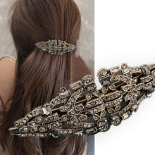 Load image into Gallery viewer, Art Deco Vintage Crystal Long Barrette B177