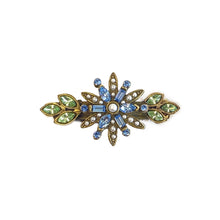 Load image into Gallery viewer, Crystal Flower Barrette B507