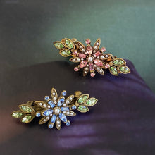 Load image into Gallery viewer, Crystal Flower Barrette B507
