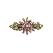 Load image into Gallery viewer, Crystal Flower Barrette B507