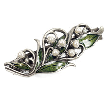 Load image into Gallery viewer, Lily of the Valley Hair Barrette B533