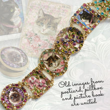 Load image into Gallery viewer, Vintage Cats Bracelet BR536-C