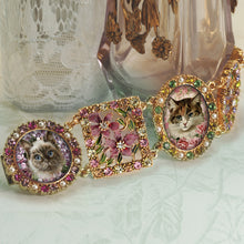 Load image into Gallery viewer, Vintage Cats Bracelet BR536-C