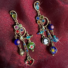 Load image into Gallery viewer, Mismatched Modernist Geometric Earrings  E475-MM