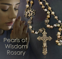 Load image into Gallery viewer, Pearls of Wisdom Holy Spirit Rosary N1154
