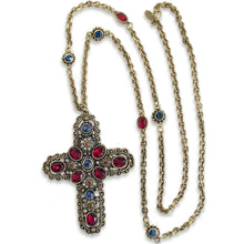 Load image into Gallery viewer, Royal Renaissance Vintage Cross Jewel Necklace N808
