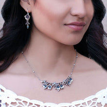 Load image into Gallery viewer, Silver Forget-me-not Flower Earrings E347 - Sweet Romance Wholesale