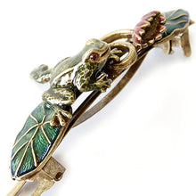 Load image into Gallery viewer, Enamel Frog Barrette - Sweet Romance Wholesale