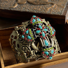 Load image into Gallery viewer, Mayan Cross Cuff Bracelet BR124 - Sweet Romance Wholesale