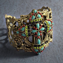 Load image into Gallery viewer, Mayan Cross Cuff Bracelet BR124 - Sweet Romance Wholesale