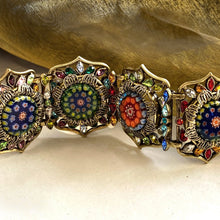 Load image into Gallery viewer, Millefiori Glass Moorish Statement Bracelet BR476 - Sweet Romance Wholesale