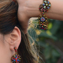 Load image into Gallery viewer, Rainbow Crystal Calypso Statement Bracelet - Sweet Romance Wholesale