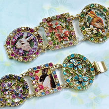 Load image into Gallery viewer, Garden of Bunnies Bracelet BR536 - Sweet Romance Wholesale