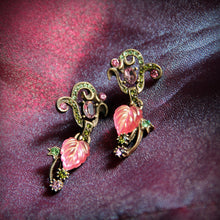 Load image into Gallery viewer, Satin Glass Leaves Necklace and Earrings N671|E1203 - Sweet Romance Wholesale