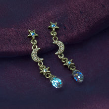 Load image into Gallery viewer, Dangling Moon &amp; Star Earrings E1494 - Sweet Romance Wholesale