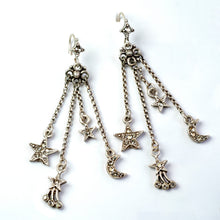 Load image into Gallery viewer, Moon &amp; Star Delicate Tassel Earrings E1500 - Sweet Romance Wholesale