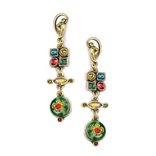 Load image into Gallery viewer, Millefiori Glass Modern Art Earrings E512 - Sweet Romance Wholesale