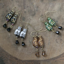 Load image into Gallery viewer, Good Life Cat Charm Bracelet &amp; Earring Set - Sweet Romance Wholesale