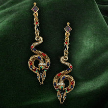 Load image into Gallery viewer, Snake Serpent Earrings E701
