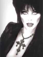 Load image into Gallery viewer, Elvira's Gothic Jewel Cross Necklace - Sweet Romance Wholesale