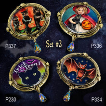 Load image into Gallery viewer, Witch and Moon Retro Halloween Pin - Sweet Romance Wholesale