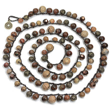 Load image into Gallery viewer, Gemstone Bead Necklace Malachite or Jasper - Sweet Romance Wholesale