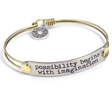 Load image into Gallery viewer, Inspirational Message Bar Bangle Bracelets - Sweet Romance Wholesale