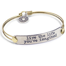 Load image into Gallery viewer, Inspirational Message Bar Bangle Bracelets - Sweet Romance Wholesale