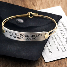 Load image into Gallery viewer, Inspirational Message Bar Bangle Bracelets - Sweet Romance Wholesale