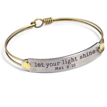 Load image into Gallery viewer, Inspirational Message Bar Bangle Bracelets - Sweet Romance Wholesale