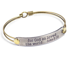 Load image into Gallery viewer, Inspirational Message Bar Bangle Bracelets - Sweet Romance Wholesale