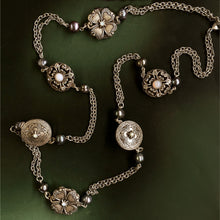Load image into Gallery viewer, Celtic Clover Medallions &amp; Pearls Necklace N1459 - Sweet Romance Wholesale