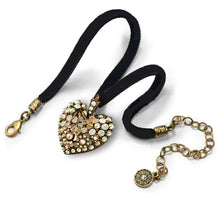 Load image into Gallery viewer, Pearls and Flowers Opal Heart Necklace - Sweet Romance Wholesale