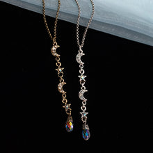 Load image into Gallery viewer, Star &amp; Moon Y Necklace N1628 - Sweet Romance Wholesale