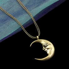 Load image into Gallery viewer, Man in a crescent Moon Necklace N1638 - Sweet Romance Wholesale