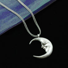 Load image into Gallery viewer, Man in a crescent Moon Necklace N1638 - Sweet Romance Wholesale
