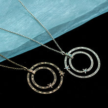 Load image into Gallery viewer, Double Circle Star Necklace N1643 - Sweet Romance Wholesale
