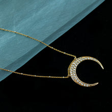 Load image into Gallery viewer, Inverted Crescent Moon Necklace N1705 - Sweet Romance Wholesale