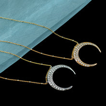 Load image into Gallery viewer, Inverted Crescent Moon Necklace N1705 - Sweet Romance Wholesale