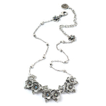 Load image into Gallery viewer, Silver Forget-me-not Flower Necklace N347-R - Sweet Romance Wholesale