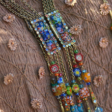 Load image into Gallery viewer, Tango Millefiori Glass Necklace - Sweet Romance Wholesale