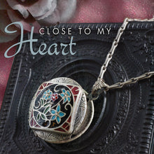 Load image into Gallery viewer, French Enamel Locket Silver and Gold - Sweet Romance Wholesale