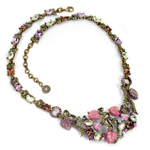 Load image into Gallery viewer, Satin Glass Leaves Earrings and Necklace N671|E1203 - Sweet Romance Wholesale