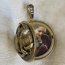 Load image into Gallery viewer, Purrson Cat Locket Necklace in Silver or Bronze - Sweet Romance Wholesale