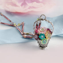Load image into Gallery viewer, Flower Basket Necklace by Sweet Romance N966 - Sweet Romance Wholesale