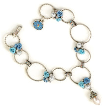 Load image into Gallery viewer, Roses &amp; Circle Link Bracelet - Sweet Romance Wholesale