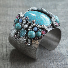 Load image into Gallery viewer, Tang Gemstone Butterfly Cuff Bracelet - Sweet Romance Wholesale