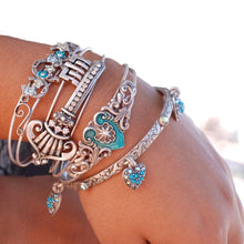 Load image into Gallery viewer, Rainbow Hearts Bangle Bracelet OL_BR305 - Sweet Romance Wholesale