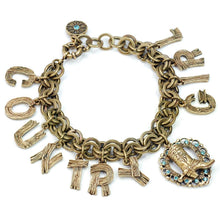 Load image into Gallery viewer, Country Girl Letter Charm Bracelet OL_BR327 - Sweet Romance Wholesale