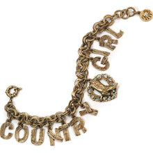 Load image into Gallery viewer, Country Girl Letter Charm Bracelet OL_BR327 - Sweet Romance Wholesale